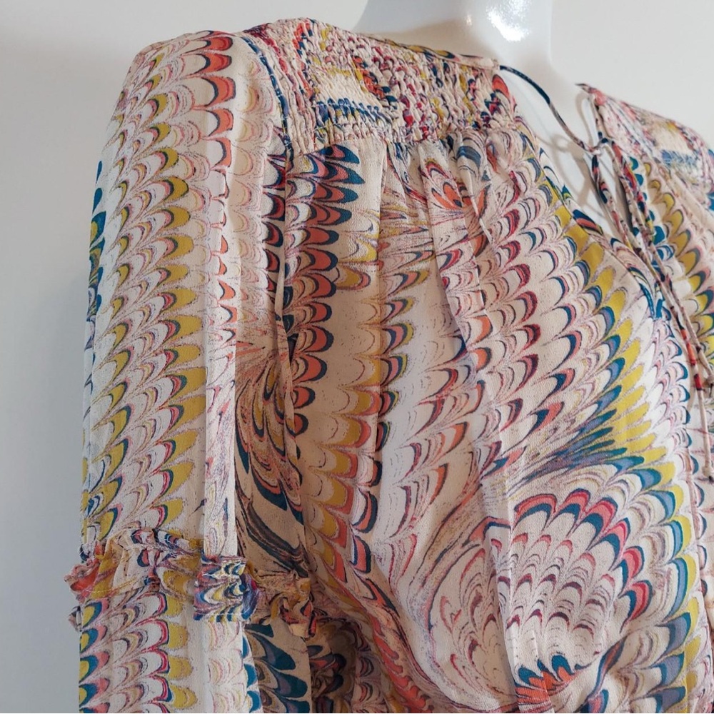 Colorful Patterned Women's Top - Picture 10 of 12